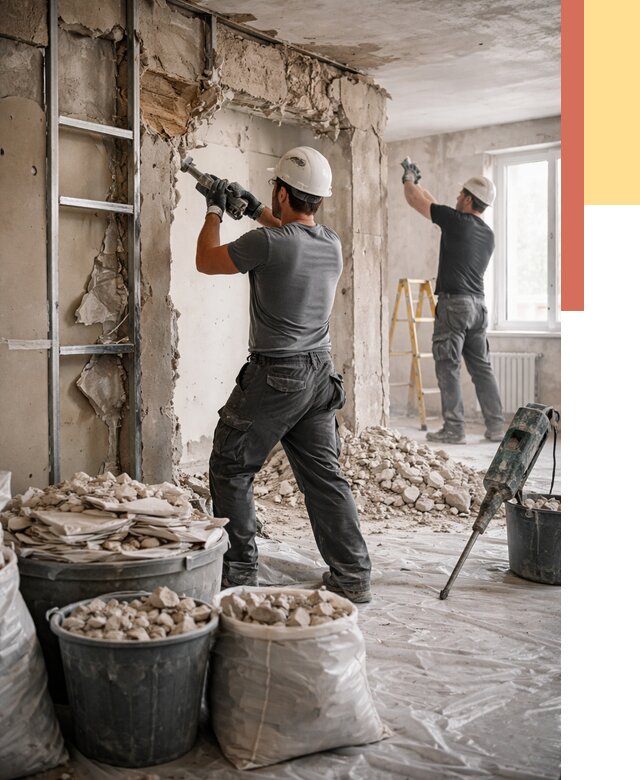 Демонтажные работы в Шарыпово от 2728 руб. — услуги и цена под ключ | ОТДЕЛОЧНИК-Шрп