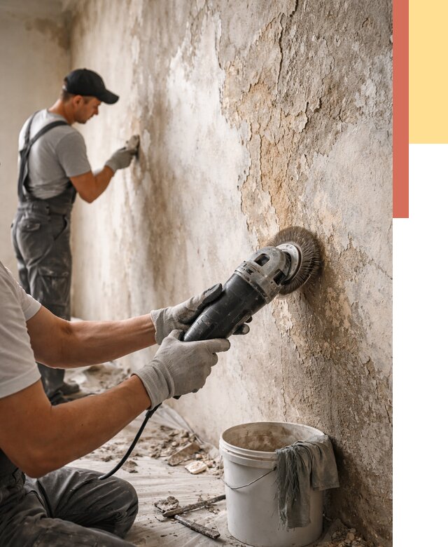 Снятие и удаление краски со стен в Шарыпово от 2122 руб. — ОТДЕЛОЧНИК-Шрп