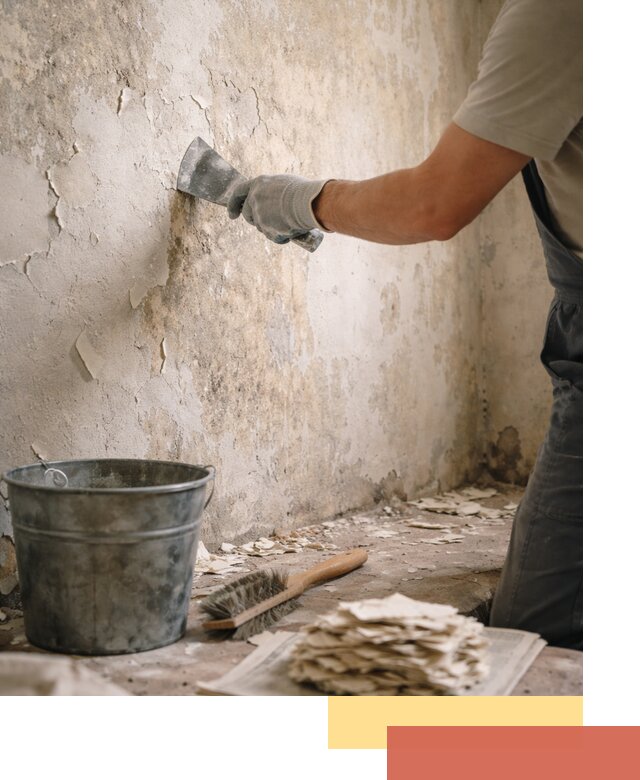 Удаление старой краски со стен в Шарыпово качественно и быстро