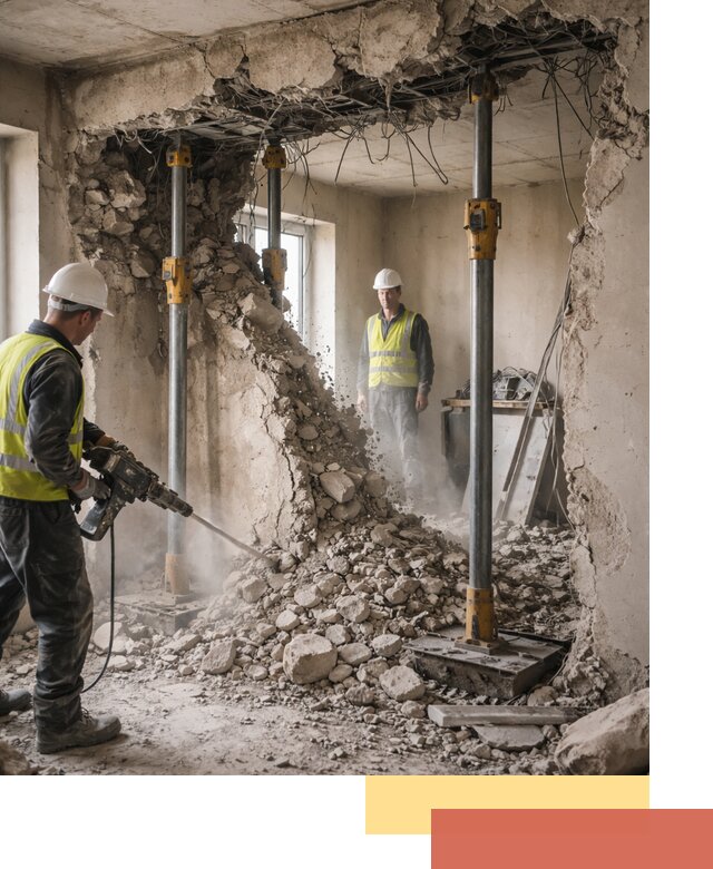 Снос несущих стен в Шарыпово с гарантией безопасности и качества