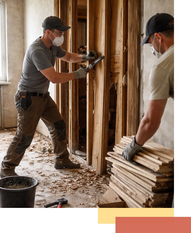 Демонтаж деревянных перегородок в Шарыпово быстро и аккуратно