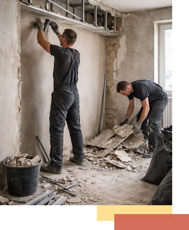 Демонтаж короба из гипсокартона в Шарыпово быстро и аккуратно