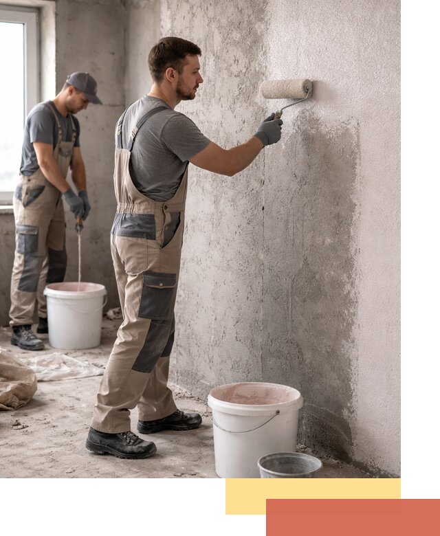 Нанесение бетоноконтакта на стены в Шарыпово для последующей отделки