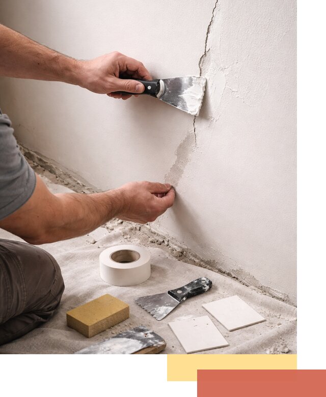 Заделка трещин и сколов в стенах и потолках в Шарыпово