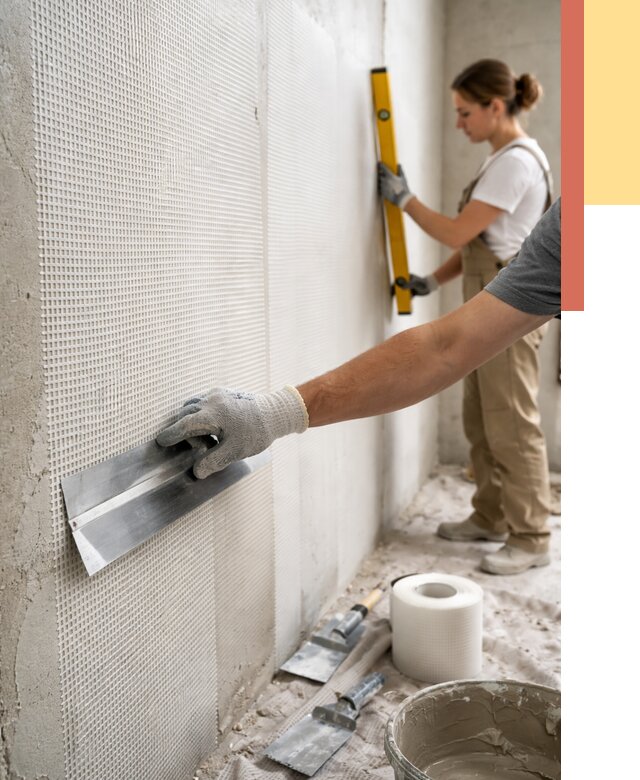 Армирование стен стеклосеткой в Шарыпово от 3234 руб. под ключ | ОТДЕЛОЧНИК-Шрп