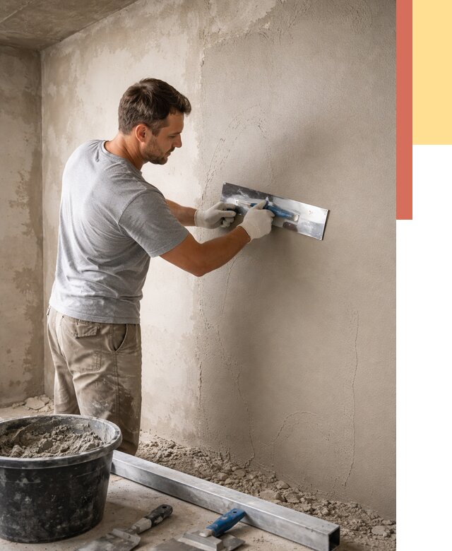 Штукатурка стен без маяков в Шарыпово от 7276 руб/м2 — услуги и цена | ОТДЕЛОЧНИК-Шрп