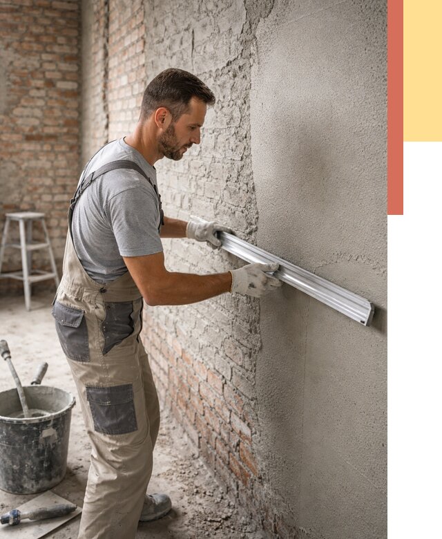 Штукатурка кирпичных стен в Шарыпово от 4547 руб/м2 — быстро и недорого | ОТДЕЛОЧНИК-Шрп