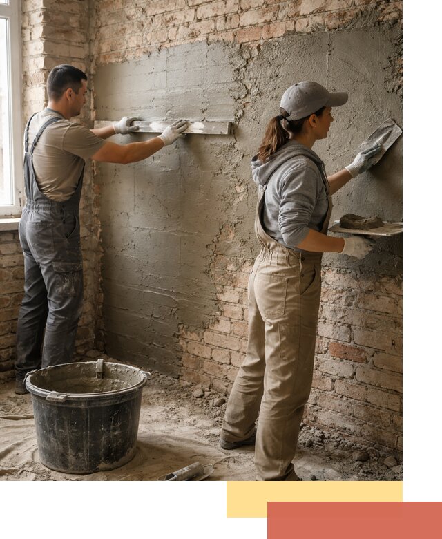 Штукатурка кирпичных стен в Шарыпово — качественно и надежно