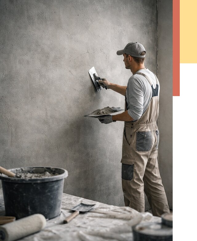 Декоративная штукатурка под бетон в Шарыпово от 2526 руб./м² — нанесение под ключ | ОТДЕЛОЧНИК-Шрп