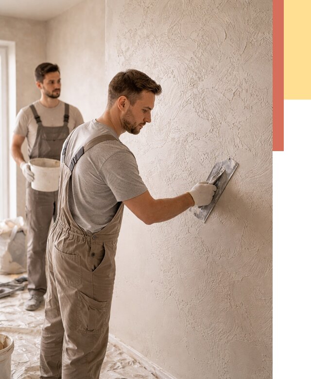 Фактурная штукатурка стен в Шарыпово от 4244 руб./м² — заказать под ключ | ОТДЕЛОЧНИК-Шрп