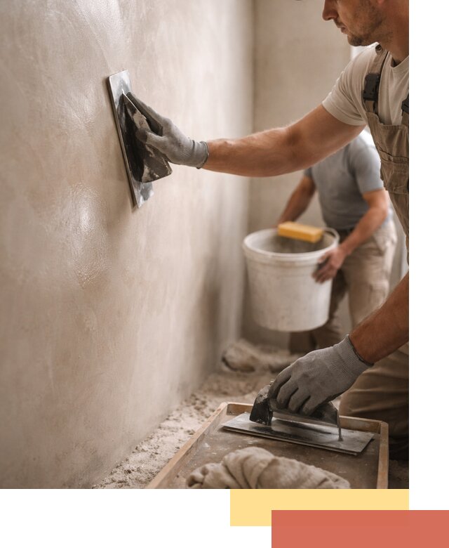 Нанесение марокканской штукатурки таделакт в Шарыпово