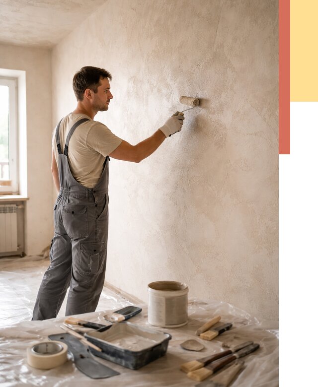 Нанесение лессирующей краски по декоративке в Шарыпово от 1768 руб. | ОТДЕЛОЧНИК-Шрп