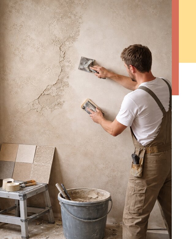 Ремонт декоративной штукатурки в Шарыпово от 4547 руб. под ключ | ОТДЕЛОЧНИК-Шрп