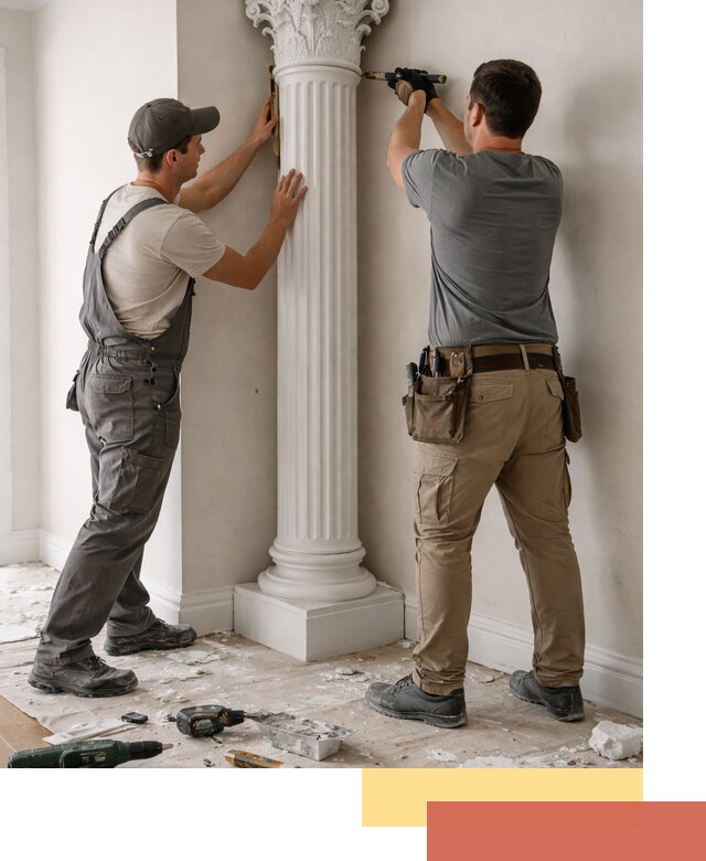 Установка декоративных колонн в Шарыпово под ключ