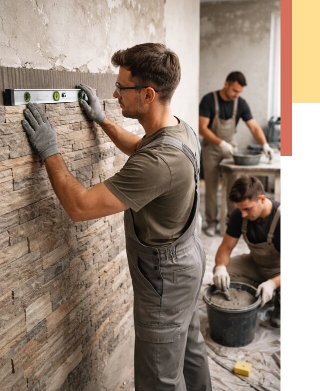 Монтаж искусственного камня в Шарыпово от 4547 руб. под ключ | ОТДЕЛОЧНИК-Шрп