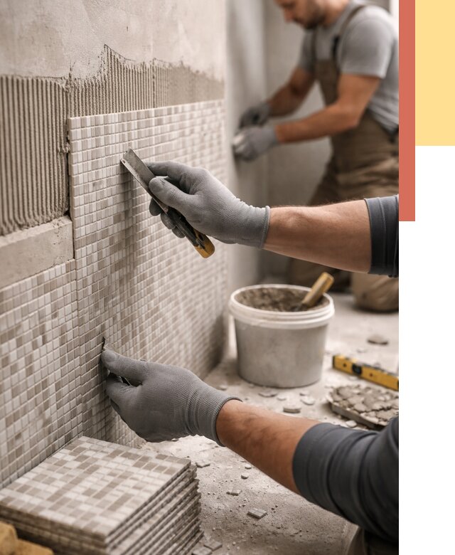 Облицовка стен мозаикой в Шарыпово от 3234 руб/м2 — укладка мозаики на стены | ОТДЕЛОЧНИК-Шрп