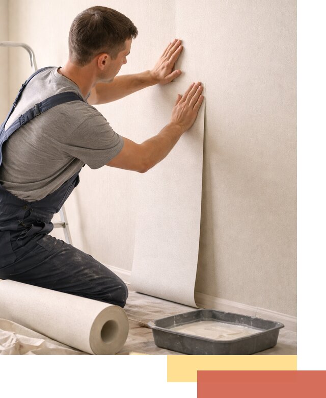 Поклейка флизелиновых обоев в Шарыпово качественно и быстро