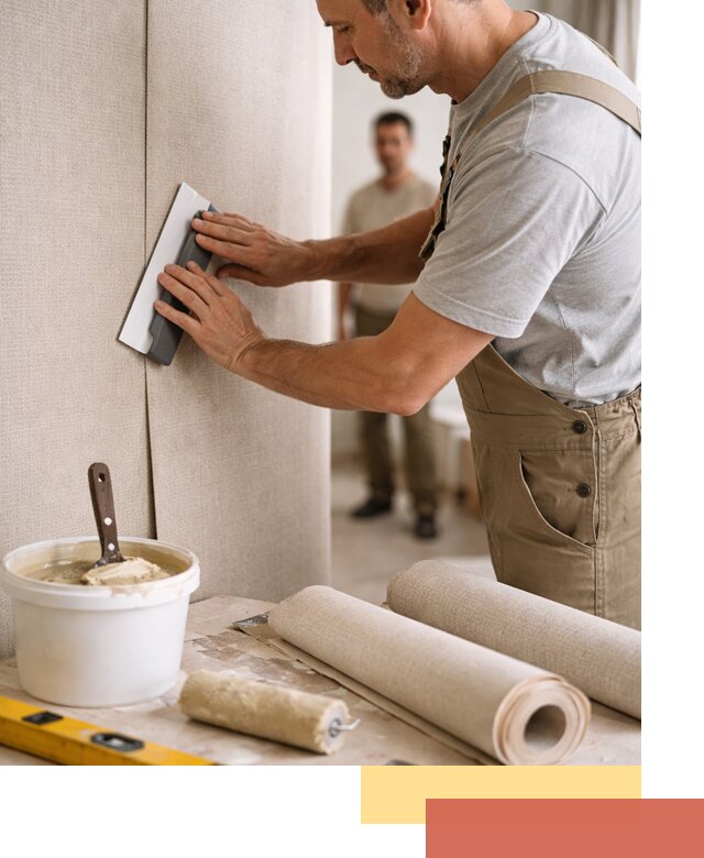 Поклейка текстильных обоев в Шарыпово профессионально и аккуратно