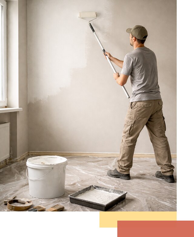 Покраска стен латексной краской в Шарыпово качественно и быстро