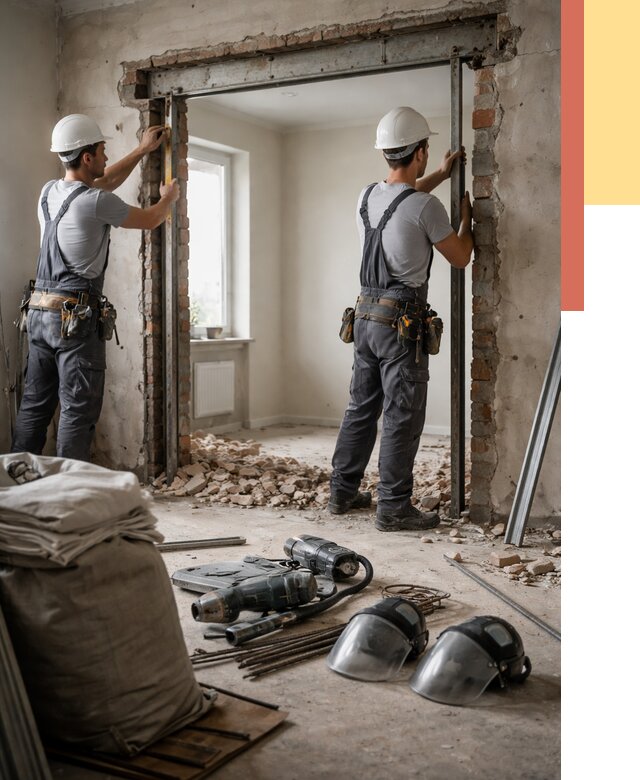 Расширение дверного проема в Шарыпово от 12631 руб. под ключ | ОТДЕЛОЧНИК-Шрп