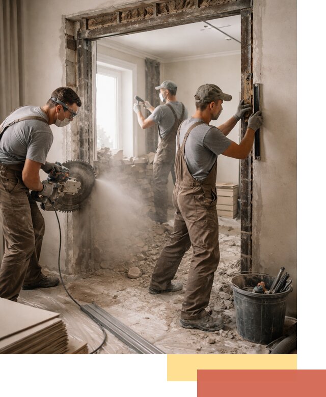 Расширение дверного проема под установку новой двери в Шарыпово