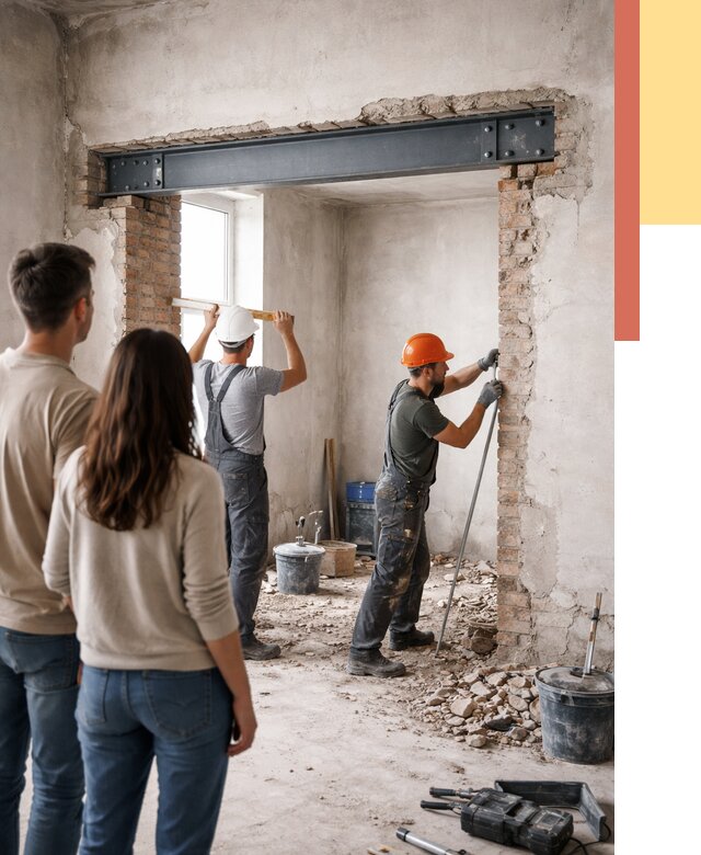 Усиление проема в стене в Шарыпово от 9600 руб. — усиление дверного проема металлоконструкцией | ОТДЕЛОЧНИК-Шрп