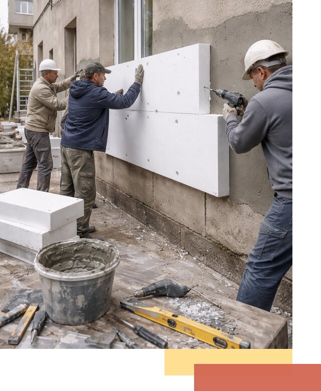 Утепление наружных стен пенопластом в Шарыпово