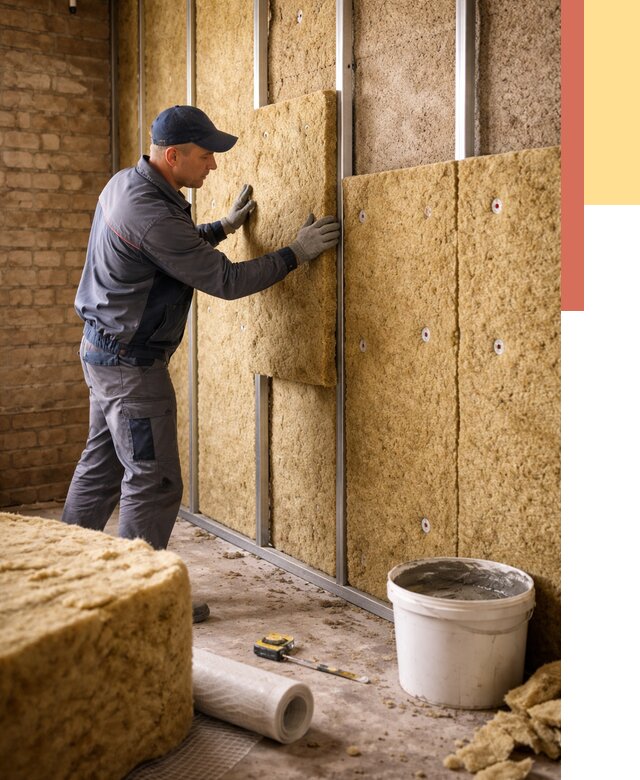 Утепление стен минватой в Шарыпово от 1364 руб./м2 — недорого и быстро | ОТДЕЛОЧНИК-Шрп