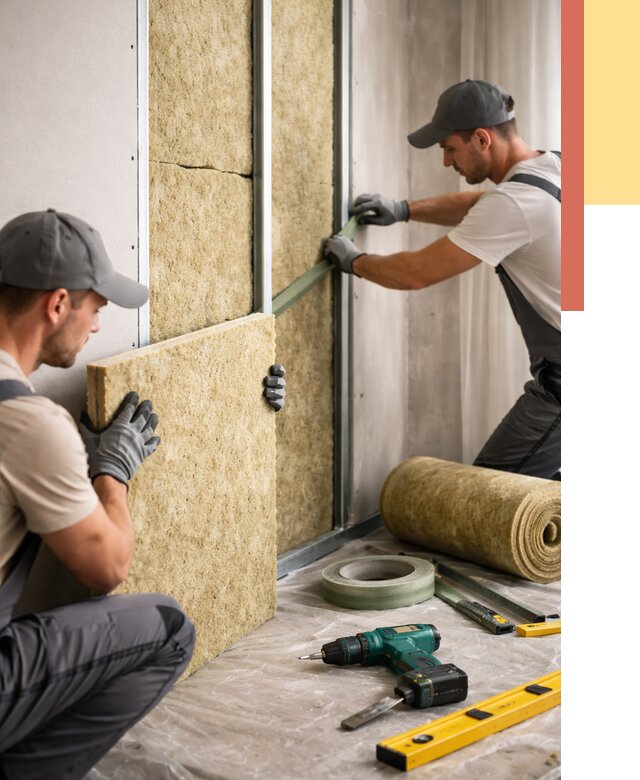 Шумоизоляция стен в Шарыпово под ключ от 1869 руб. | ОТДЕЛОЧНИК-Шрп