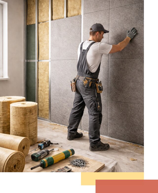 Профессиональная шумоизоляция стен в Шарыпово для квартиры и офиса