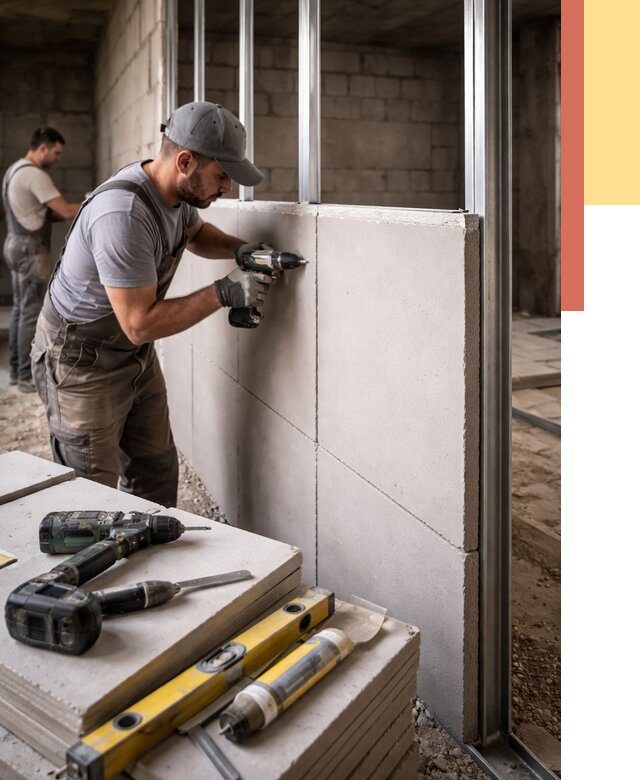 Кладка влагостойких перегородок ПГП в Шарыпово от 1213 руб. под ключ | ОТДЕЛОЧНИК-Шрп