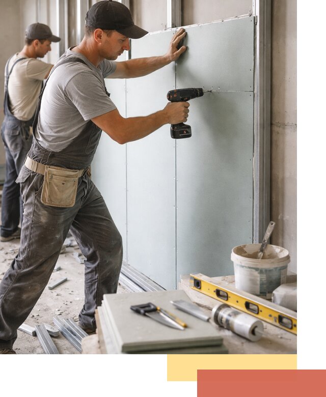 Кладка влагостойких перегородок ПГП в Шарыпово