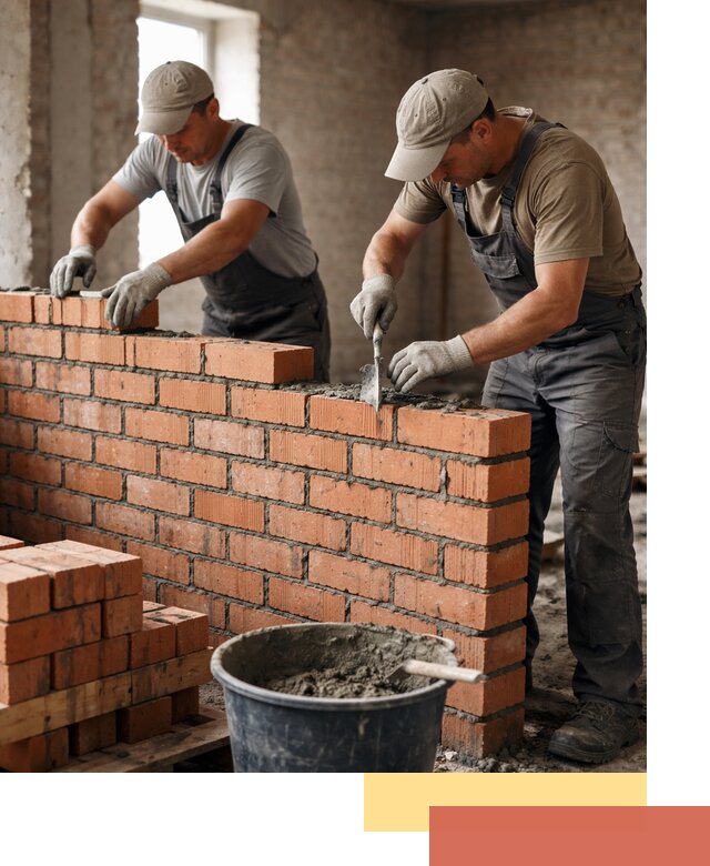 Кладка кирпичных перегородок под ключ в Шарыпово