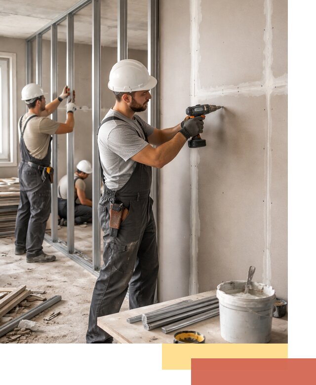 Перегородки из огнестойкого гипсокартона в Шарыпово под ключ