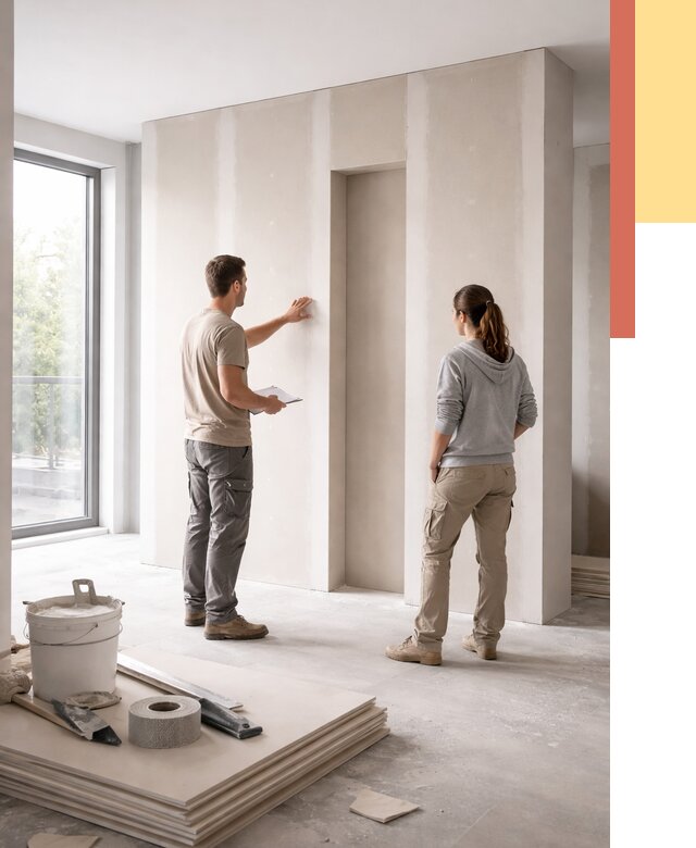 Зонирующая перегородка из гипсокартона в Шарыпово от 2829 руб. под ключ | ОТДЕЛОЧНИК-Шрп