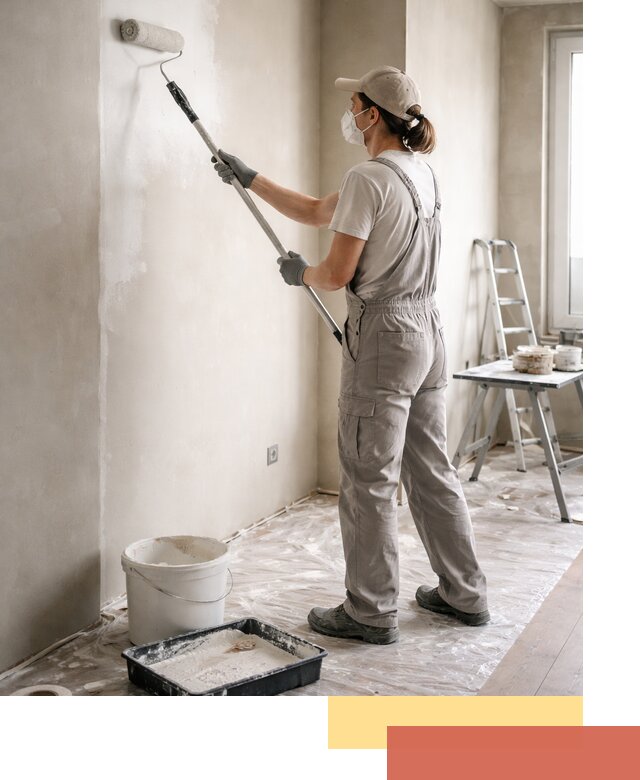 Покраска перегородок из гипсокартона в Шарыпово качественно и недорого