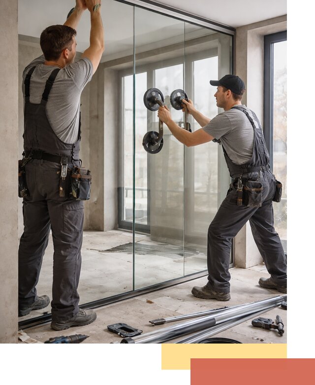 Цельностеклянные перегородки под ключ в Шарыпово