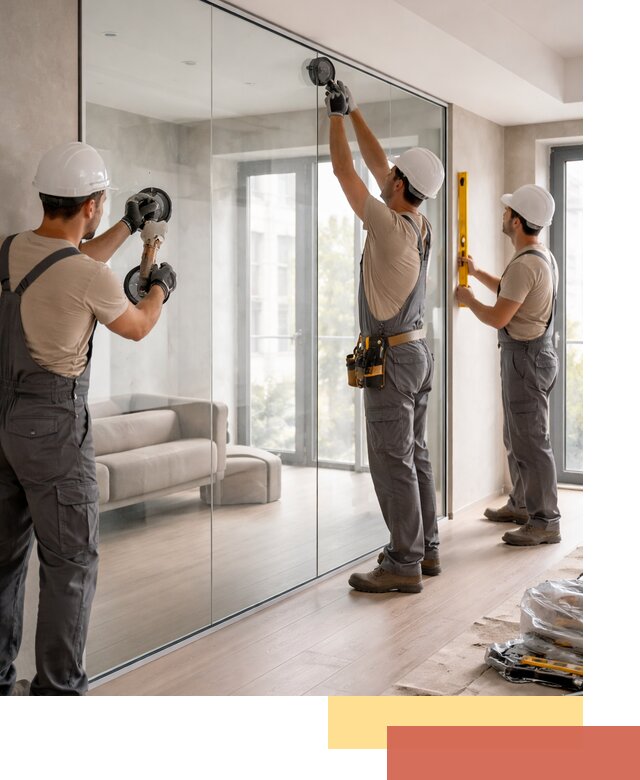 Перегородки из закаленного стекла в Шарыпово для офисов и квартир