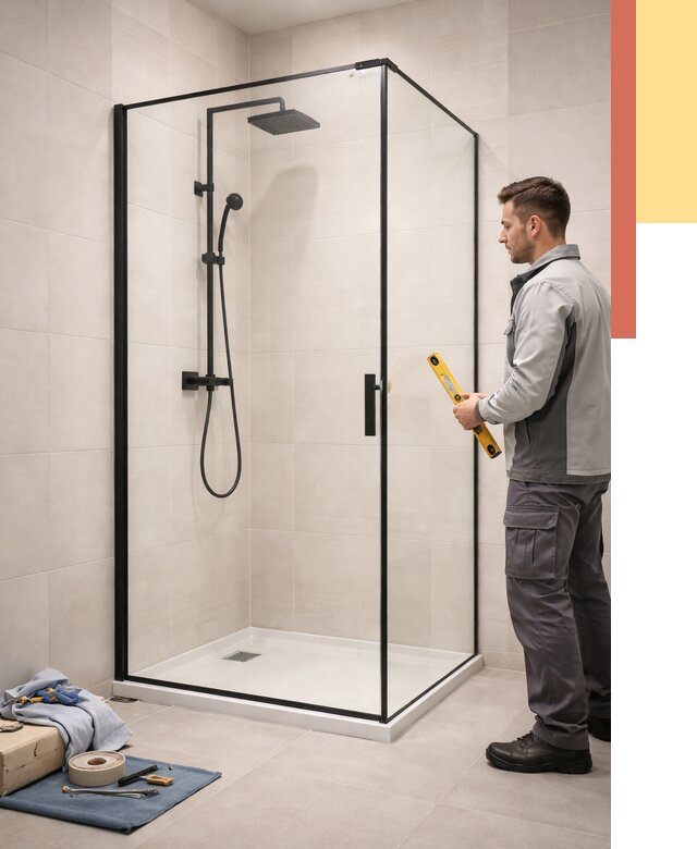 Стеклянные перегородки для душа в Шарыпово от 12631 руб. | Монтаж под ключ — ОТДЕЛОЧНИК-Шрп