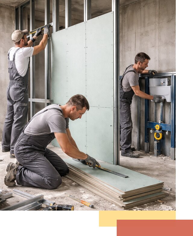 Монтаж и ремонт сантехнических перегородок в Шарыпово