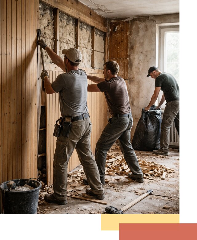 Демонтаж вагонки и вывоз материалов в Шарыпово