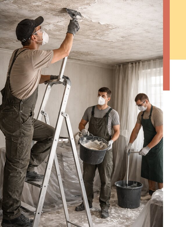 Удаление побелки с потолка в Шарыпово от 2526 руб. быстро и недорого | ОТДЕЛОЧНИК-Шрп