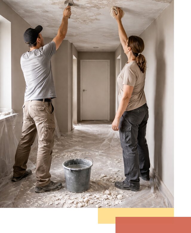 Удаление побелки с потолка в Шарыпово — быстро и аккуратно