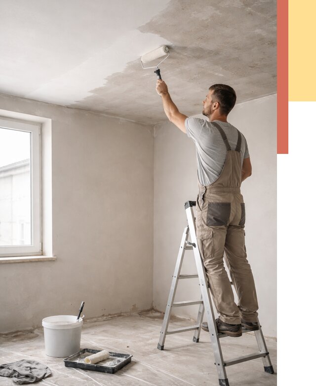 Грунтовка потолка в Шарыпово от 2526 руб. — быстро и недорого | ОТДЕЛОЧНИК-Шрп