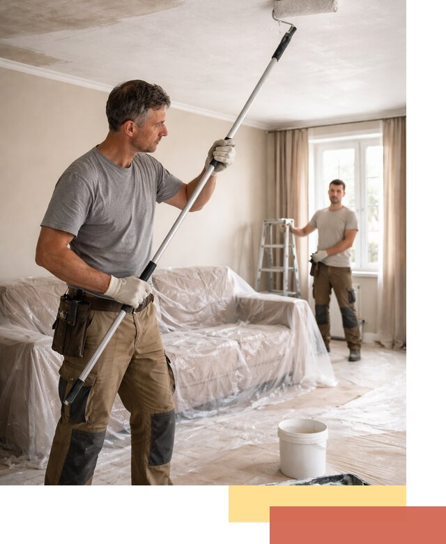 Грунтовка потолка в Шарыпово — подготовка под покраску и отделку