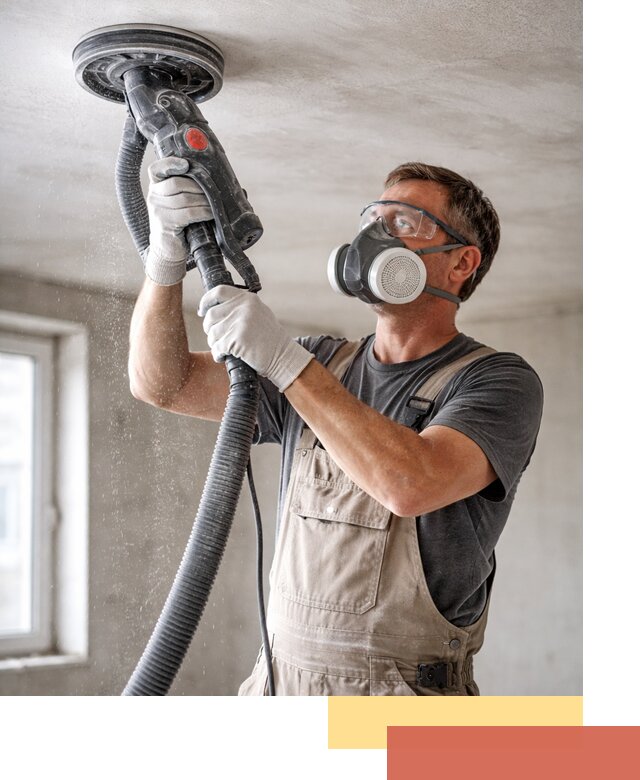 Шлифовка потолка в Шарыпово — качественная подготовка под отделку