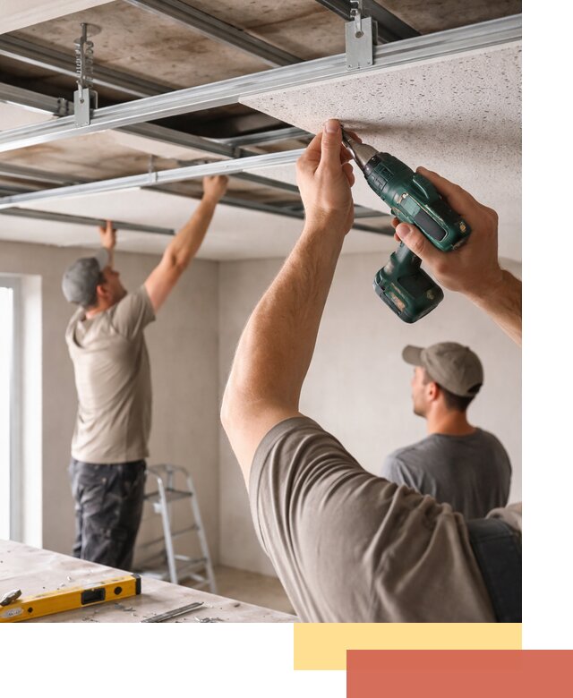 Монтаж акустического потолка в Шарыпово под ключ