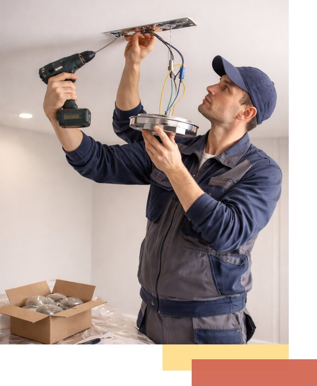 Установка люстры в натяжной потолок в Шарыпово