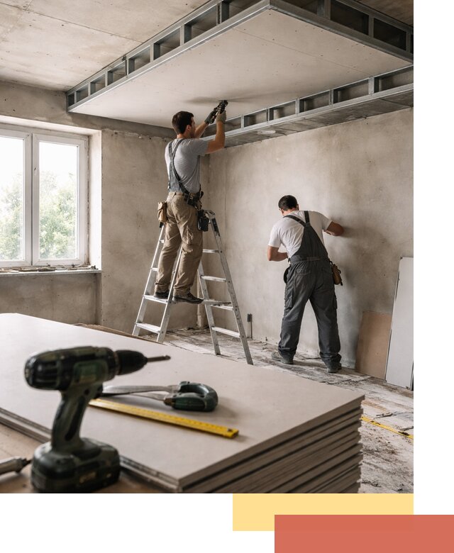 Двухуровневый потолок из гипсокартона в Шарыпово