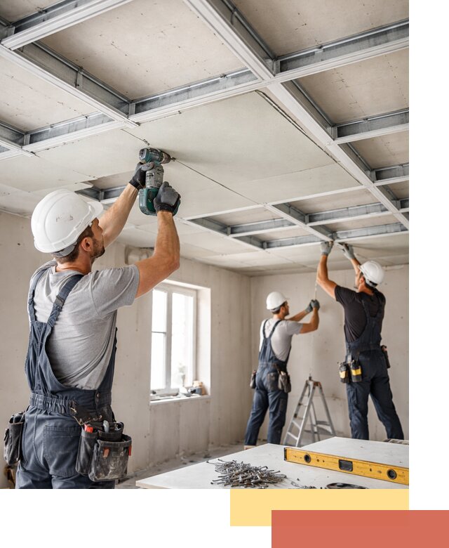 Кессонный потолок из гипсокартона под ключ в Шарыпово